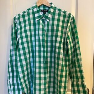 J. Crew gingham blouse
